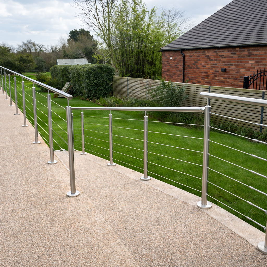 3mm stainless steel wire balustrade horizontal cable system
