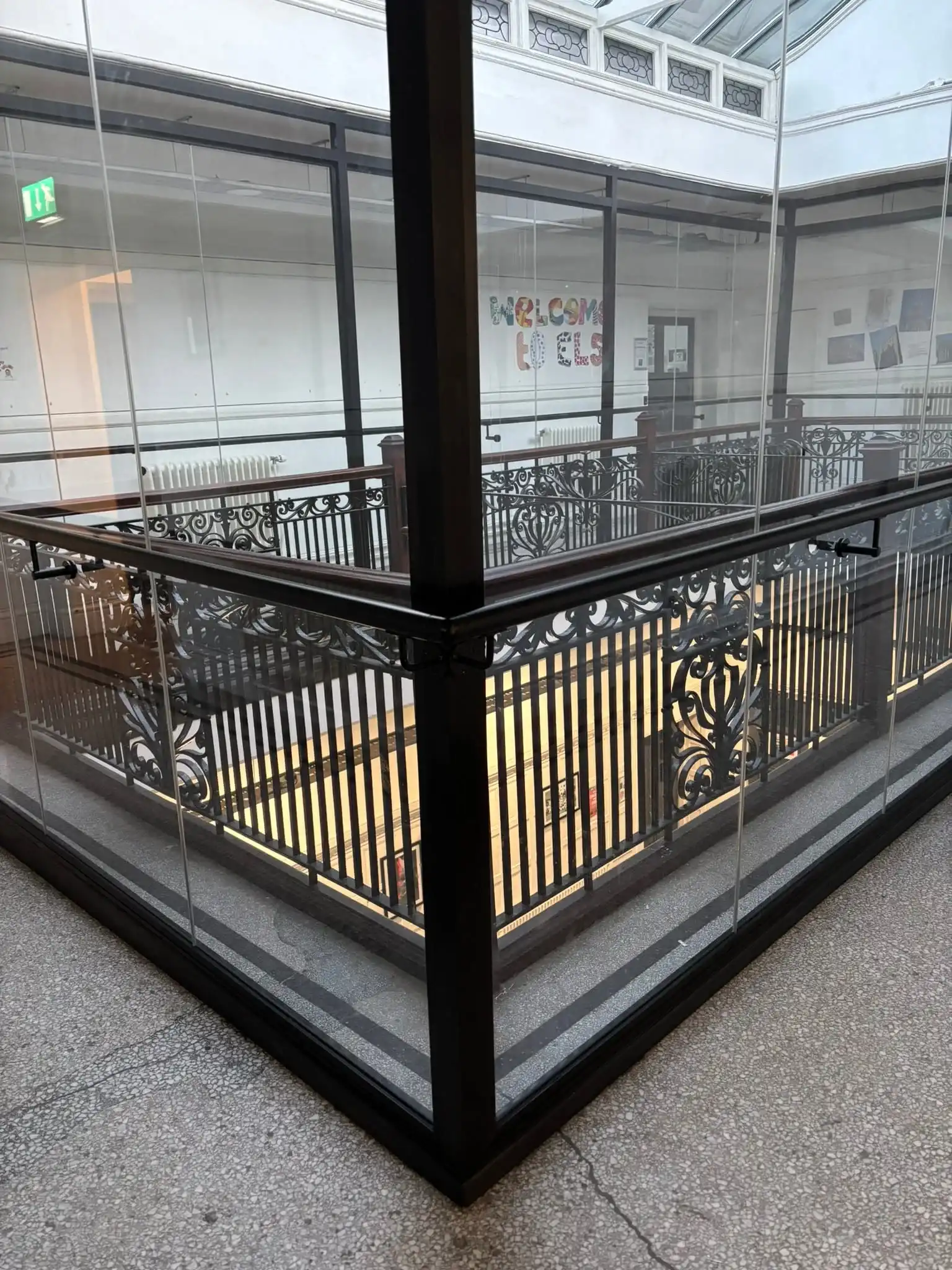 Glass guarding solution with minimal impact on historic fabric